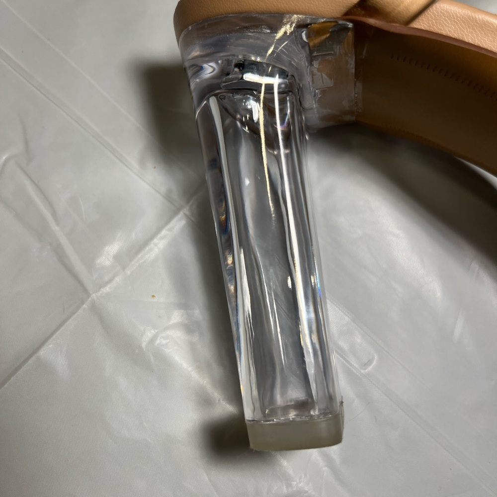 Steve Madden Nude Heels with Clear Straps - Picture 10 of 11